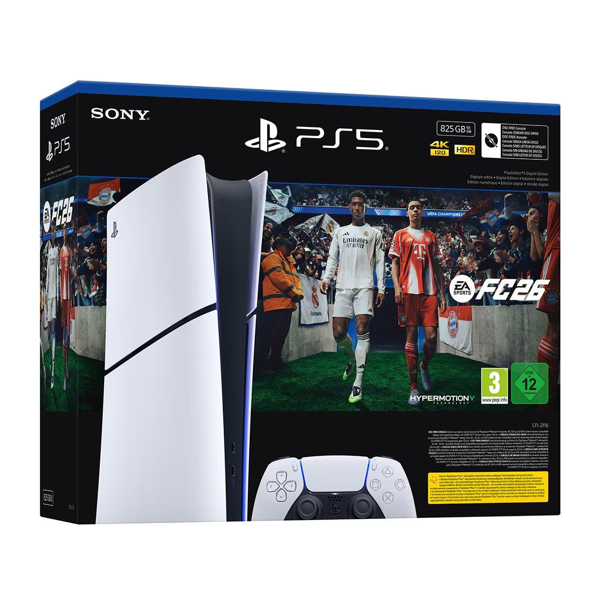 Pack PlayStation 5 Digital + EA Sports FC 26 — 825GB