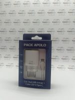 Cabezal y Cable Doble USB - Pack Apolo Tipo C