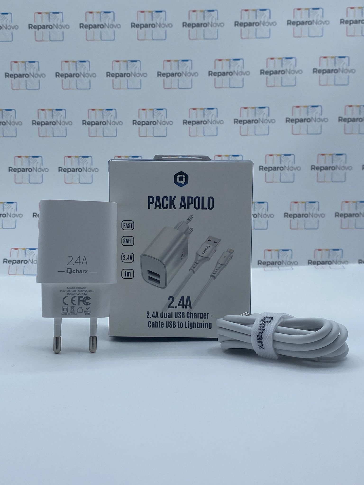 Cabezal doble toma y Cable Lightning - Pack Apolo Cabezal doble toma y Cable Lightning - Pack Apolo - Imagen 1